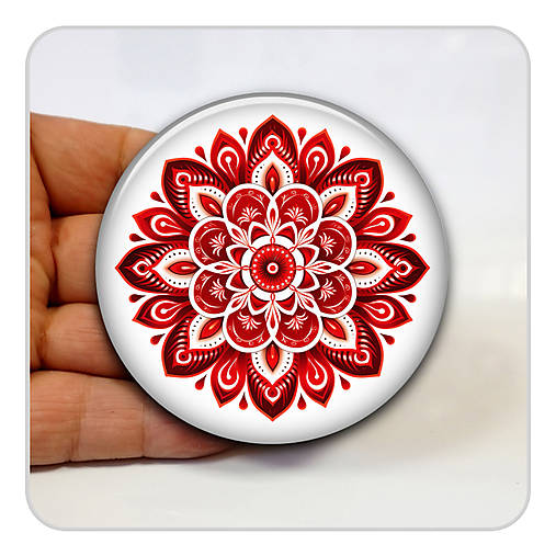 Zrkadielka - Zrkadielko - Mandala 012 v organzovom vrecúšku - 18434520_