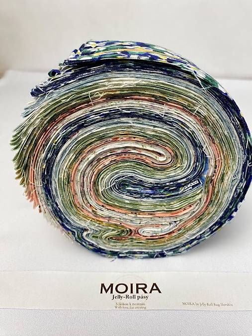 MOIRA Jelly-Roll pásy – Country Romance | 40 pásov 100 % americkej bavlny | Jelly-Roll Rug