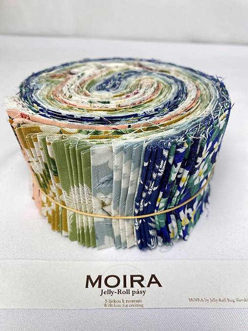 MOIRA Jelly-Roll pásy – Country Romance | 40 pásov 100 % americkej bavlny | Jelly-Roll Rug