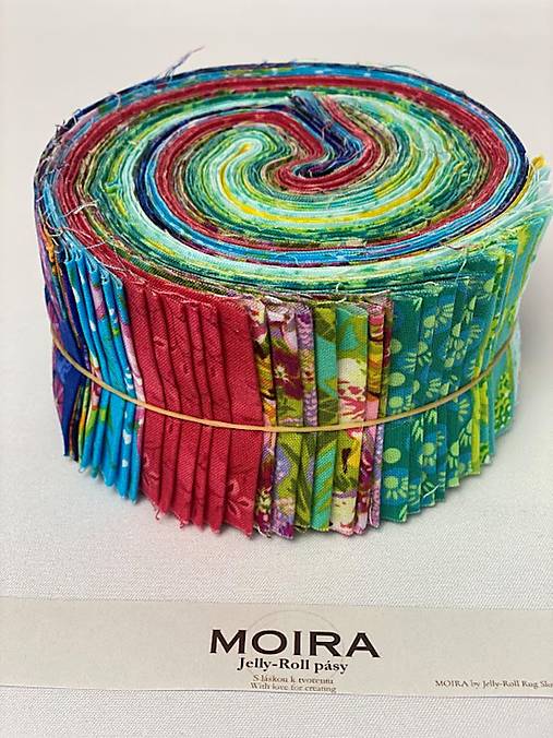MOIRA Jelly-Roll pásy – Welcome Home II | 40 pásov 100 % bavlny | Jelly-Roll Rug