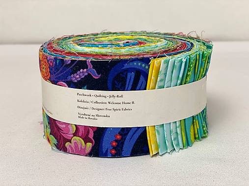 MOIRA Jelly-Roll pásy – Welcome Home II | 40 pásov 100 % bavlny | Jelly-Roll Rug