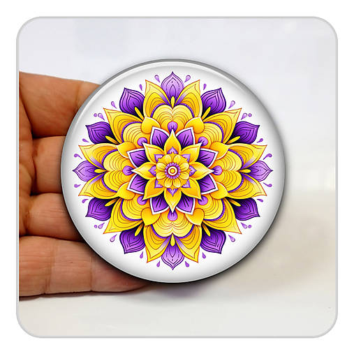Zrkadielka - Zrkadielko - Mandala 016 v organzovom vrecúšku - 18437633_