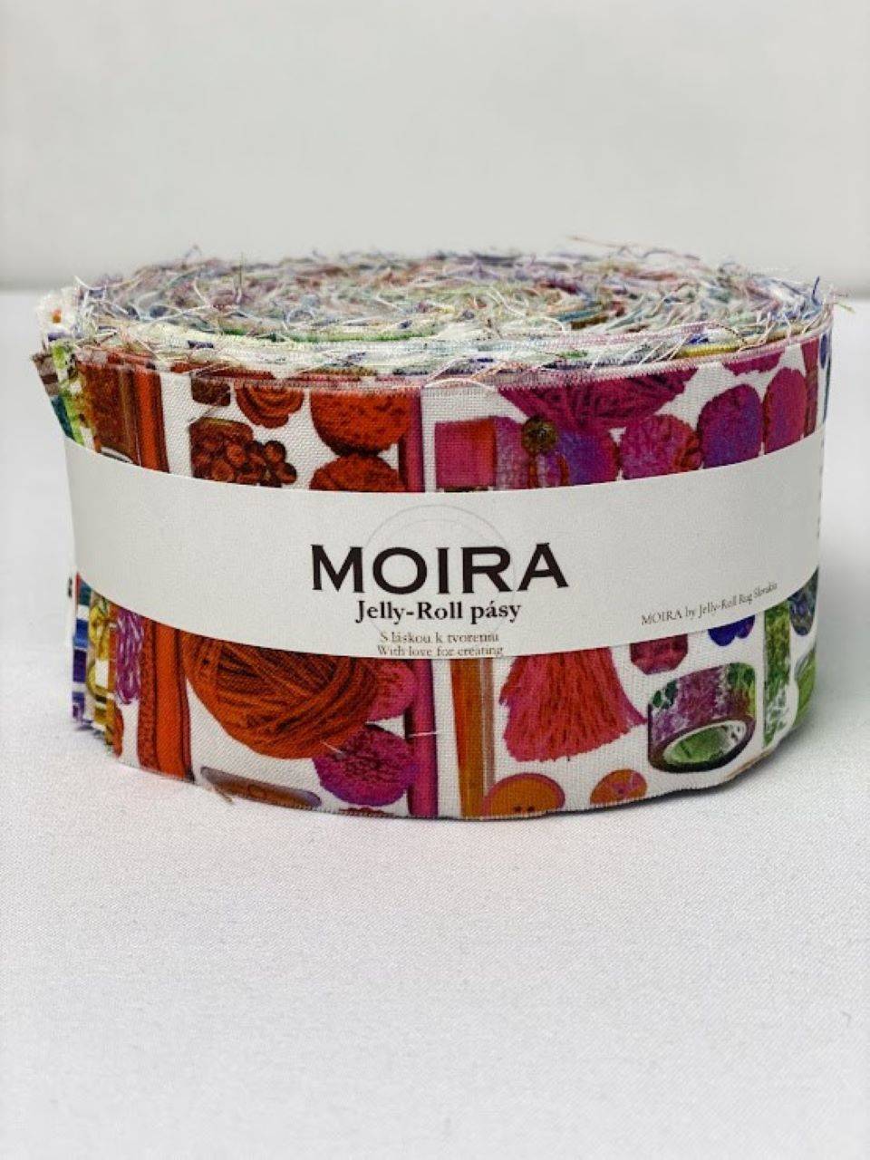 MOIRA Jelly-Roll pásy – Rainbow Crafter's Stash | 40 pásov zo 100 % bavlny | Jelly-Roll Rug