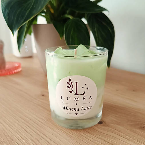 Sviečky - Matcha latte 🍵sviečka - 18439588_
