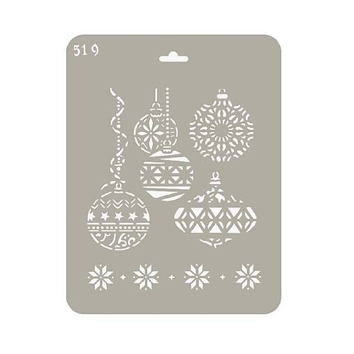 Nástroje - Šablóna - vianočné ozdoby  - R519 - 18439975_