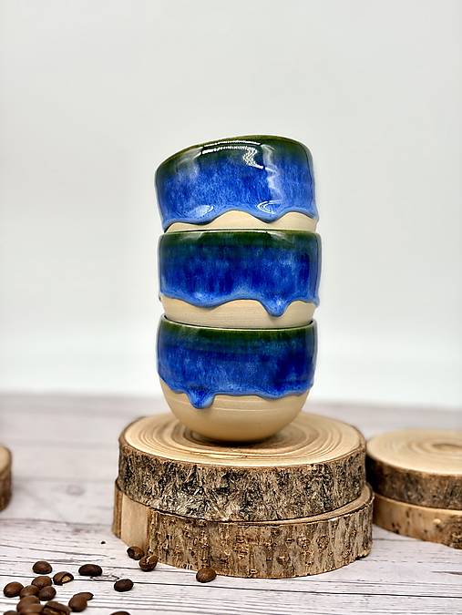 Deep Blue - pohárik cappuccino (200ml, bez uška)