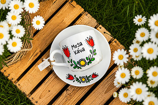 Šálky s podšálkou Polin (130 ml)