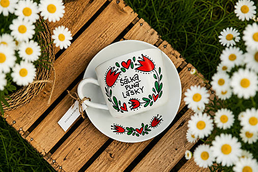 Šálky s podšálkou Polin (130 ml)