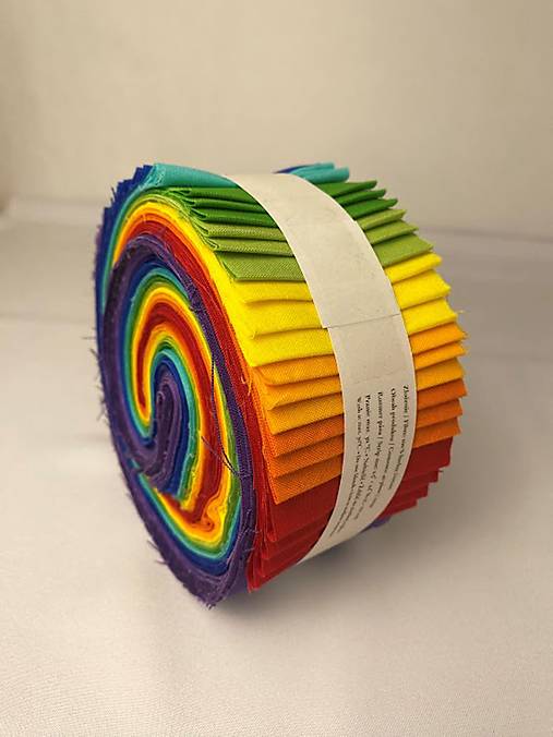 MOIRA Jelly-Roll pásy – KONA Cotton Solids | 40 pásov zo 100 % bavlny | Jelly-Roll Rug