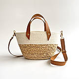 Kabelky - Slamená crossbody kabelka - 18440356_