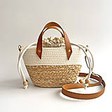 Kabelky - Slamená crossbody kabelka - 18440357_