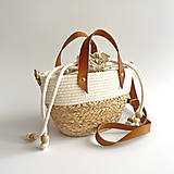 Kabelky - Slamená crossbody kabelka - 18440358_