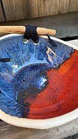 Nádoby - Keramický set Boj živlov – 3 misky s drevom - 18441523_