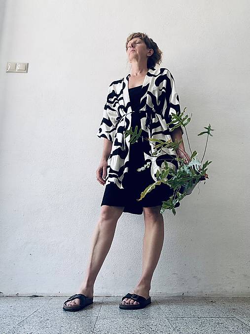 kimono z lanu
