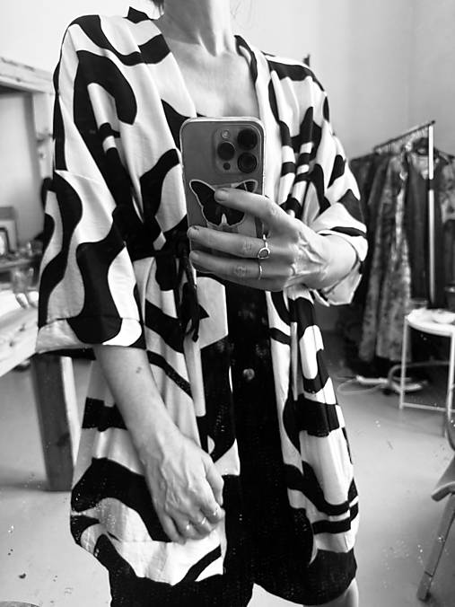 kimono z lanu