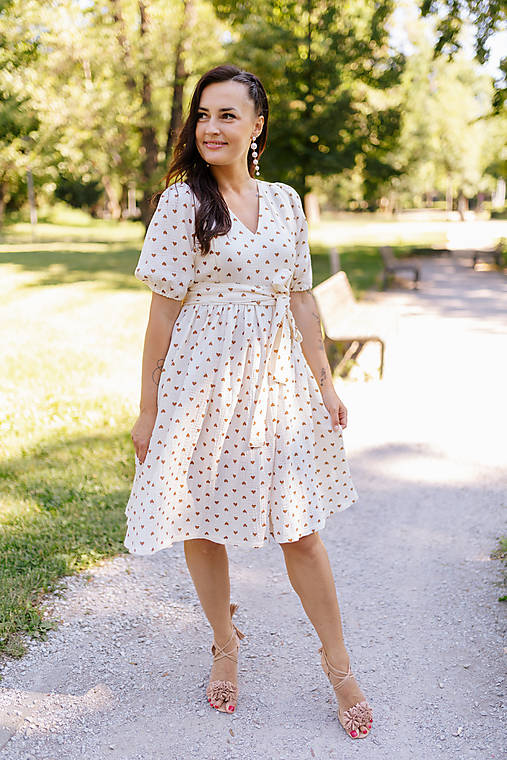 Šaty - Mušelínové maxi šaty "Boho Breeze" - srdiečka - 18443277_