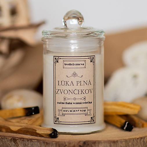 AKCIA - Sviečka zo sójového vosku v skle - Vintage - 6vôní - 115g/30hod.