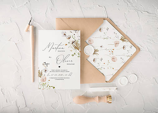 Papiernictvo - Svadobné oznámenie Bloom - 18446431_