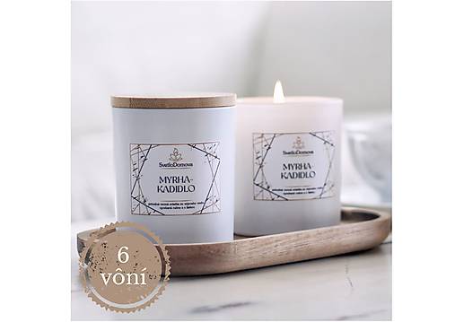 AKCIA - Sviečka zo sójového vosku - 6vôní - 215g/50hod