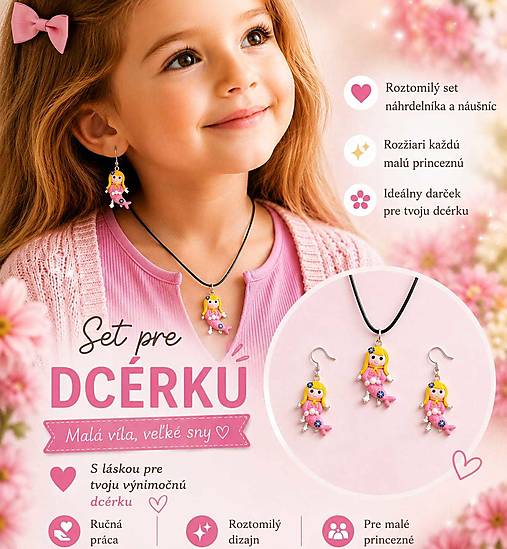 Sady šperkov - Set detskej bižutérie - 18448929_