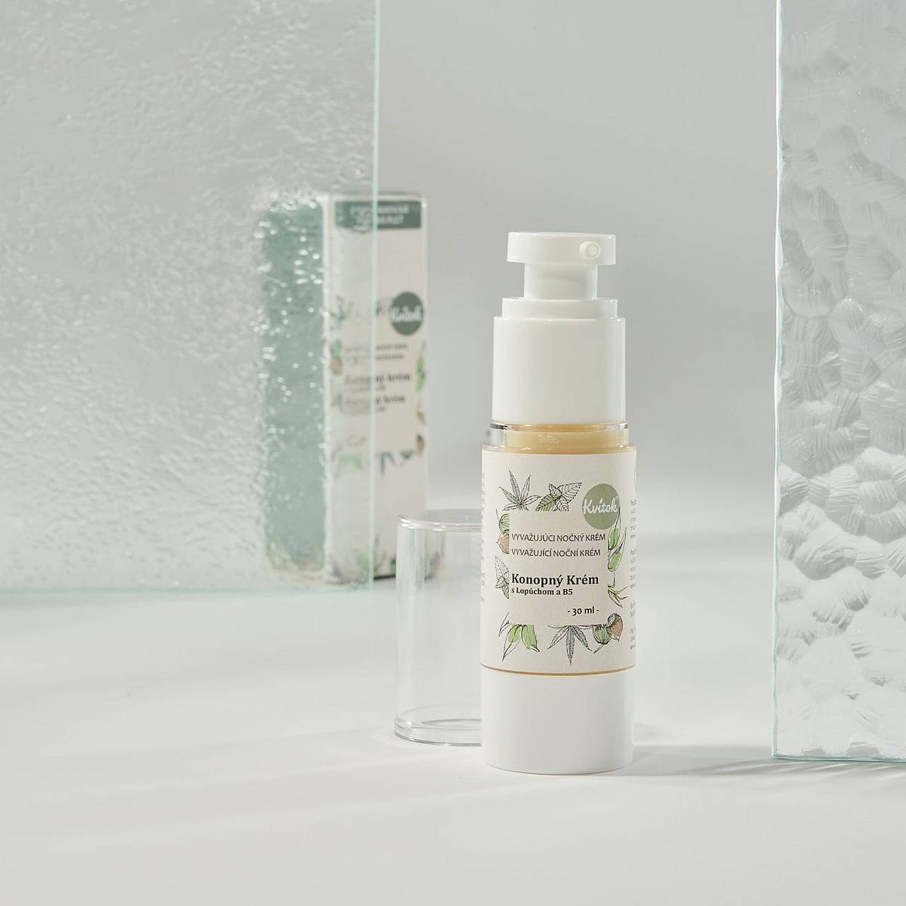 Konopný Krém Kvitok pre Mastnú/Problematickú Pleť – Nočný 30ml, -23 % (pôvodne 18,20 €)