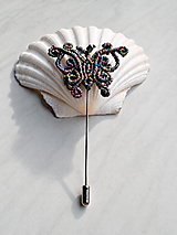 Brošne - Brošňa MOTÝĽ multicolor - 18450643_