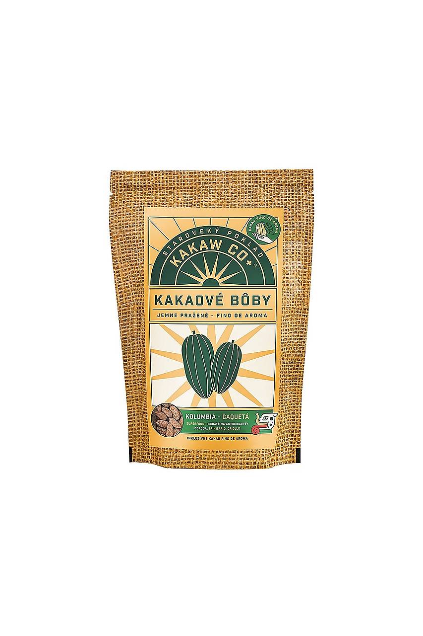 Kakaové bôby jemne pražené Kolumbia Caqueta (75 g)