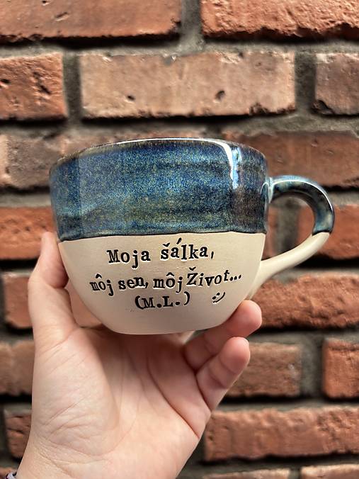 Vlastný text 650ml šálka