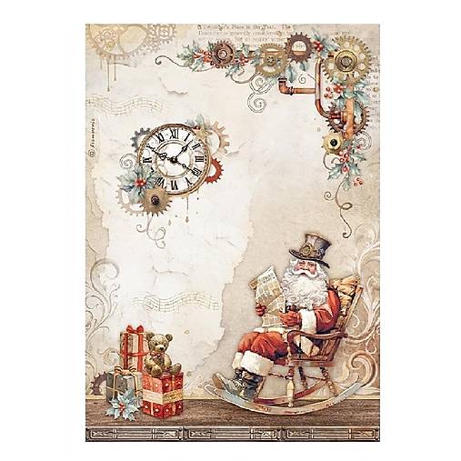 Papier - Ryžový papier A4 - motív vianočný - Stamperia - DFSA4938 - 18451564_