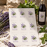  - Personalizovaná nálepka na levanduľový sirup – podlhovastá - 18451635_