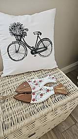 Dekorácie - Rybičky set s červenými kvietkami - 18452853_