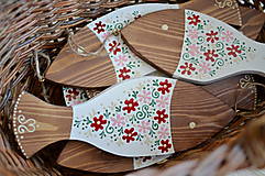 Dekorácie - Rybičky set s červenými kvietkami - 18452856_
