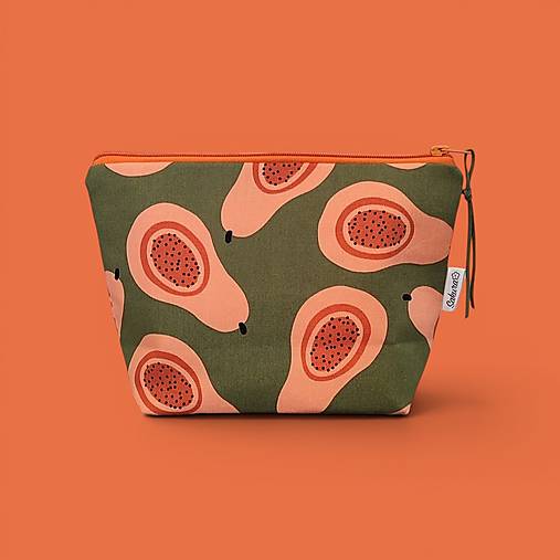 Taštičky - Taštička kozmetická Papaya - 18452178_