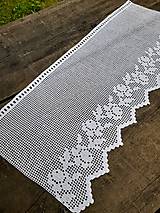 Úžitkový textil - háčkovaná záclonka - 18453774_
