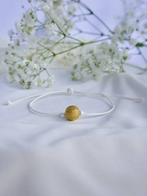 Náramky - Minimalistický náramok pre družičku na šnúrke - 18455106_