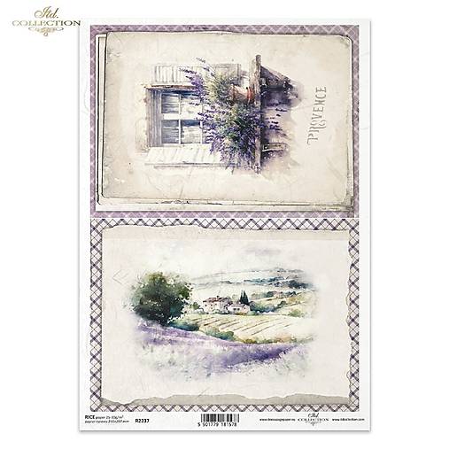 Ryžový papier A4 - Provensalsko - ITD Collection - R2237