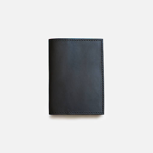 Iné doplnky - Kožený obal na pas s možnosťou personalizácie (Čierna) - 18457825_