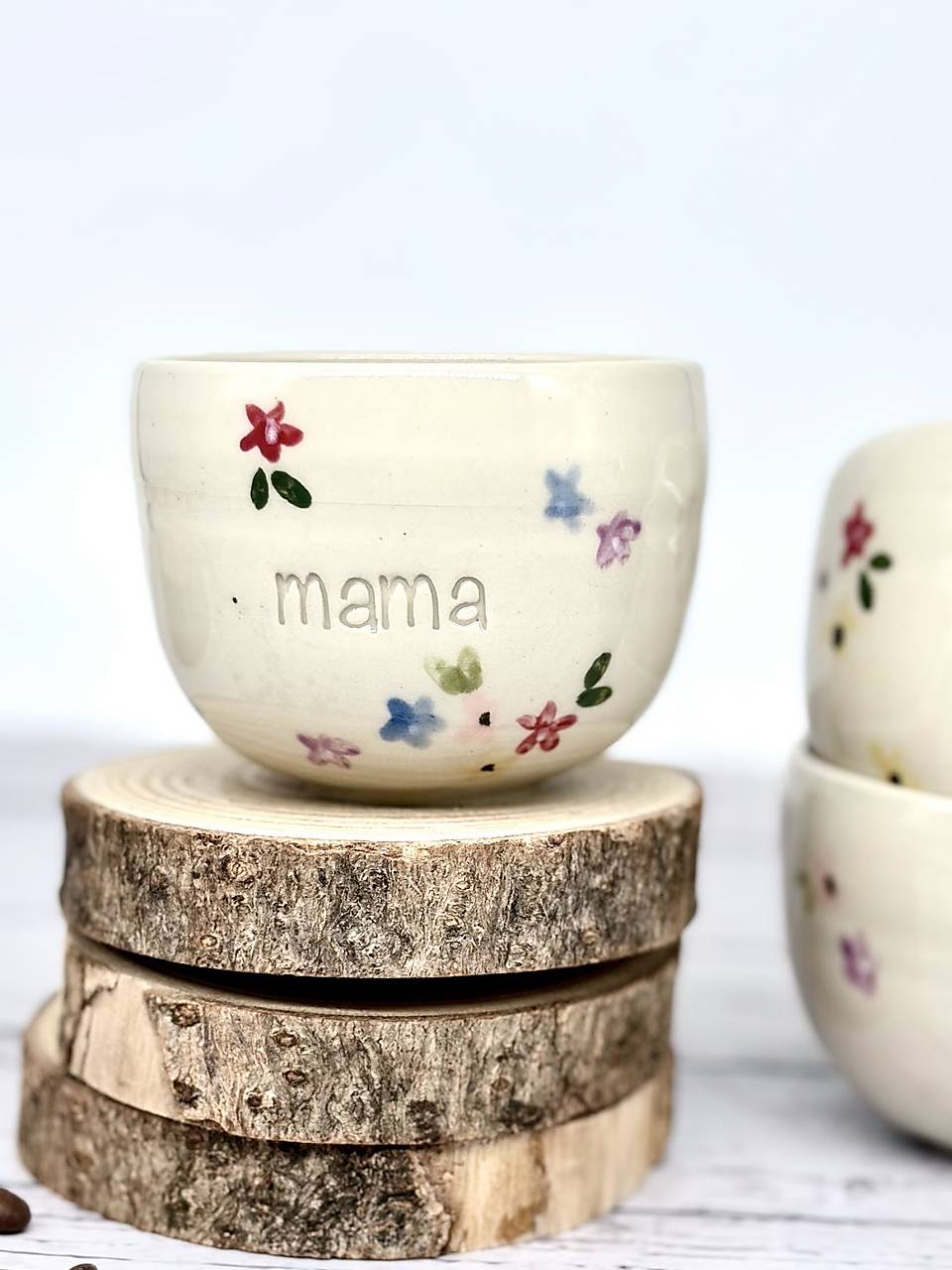 Malé kvety - pohárik cappuccino mama (200ml, bez uška)