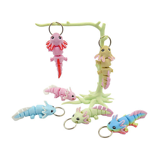Kľúčenky - Prívesok kľúčenka AXOLOTL - 18463910_