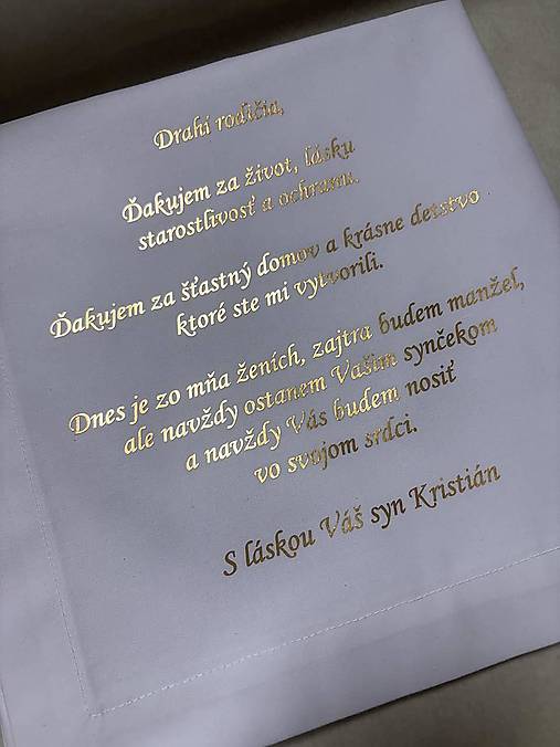 Poďakovanie rodičom - sypaný vosk v sklenej nádobe