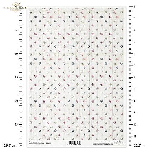 Ryžový papier A4 - dekoratívne pozadie - ITD Collection - R2600