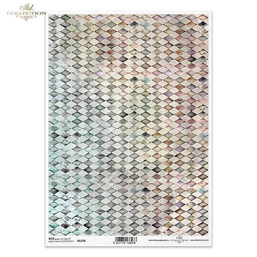 Ryžový papier A4 - dekoratívne pozadie - ITD Collection - R1378