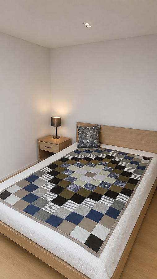 Detský textil - Spomienková deka z dámskeho oblečenia 120x200cm - 18472111_