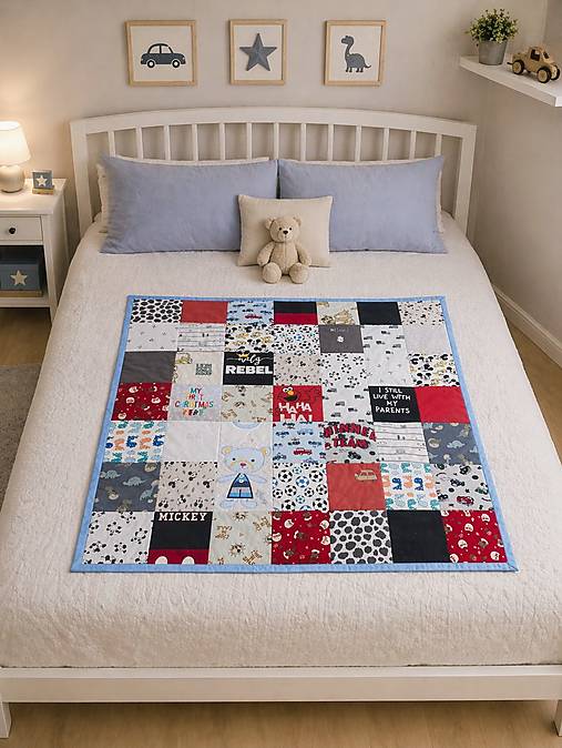 Detský textil - Detská spomienková deka 100x100cm - 18472138_