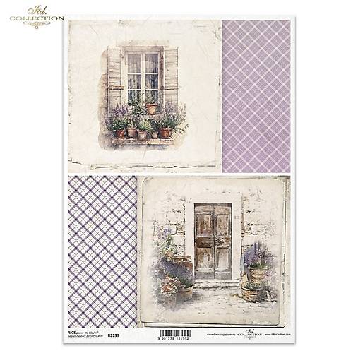 Ryžový papier A4 - levanduľa - ITD Collection - R2239