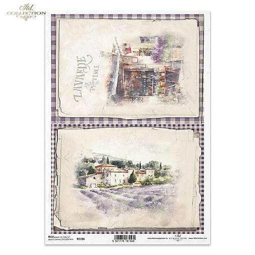 Ryžový papier A4 - levanduľa - ITD Collection - R2236