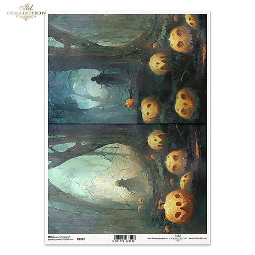 Papier - Ryžový papier A4 - Halloween - ITD Collection - R2127 - 18475856_