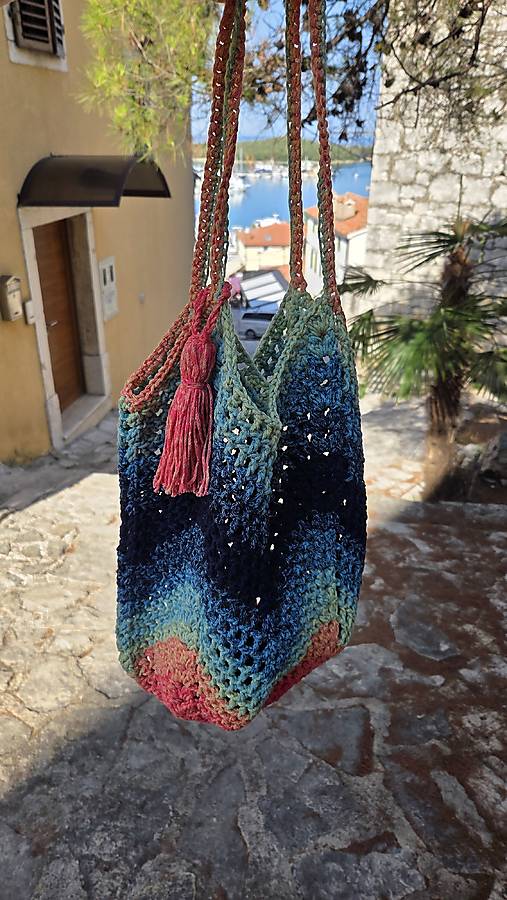 Macrame TAŠKA Ocean Sunset