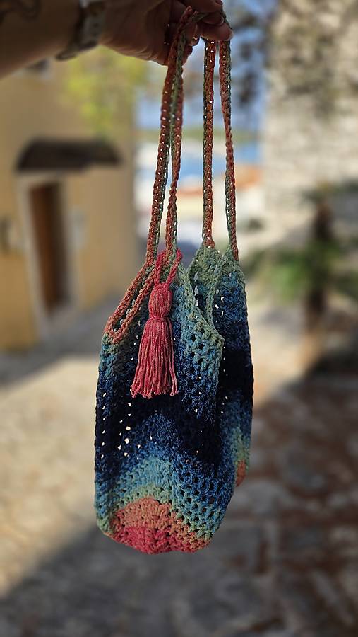 Macrame TAŠKA Ocean Sunset