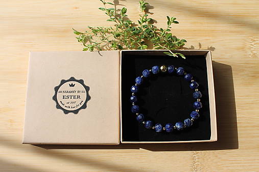 Sodalite rondelle výbrus